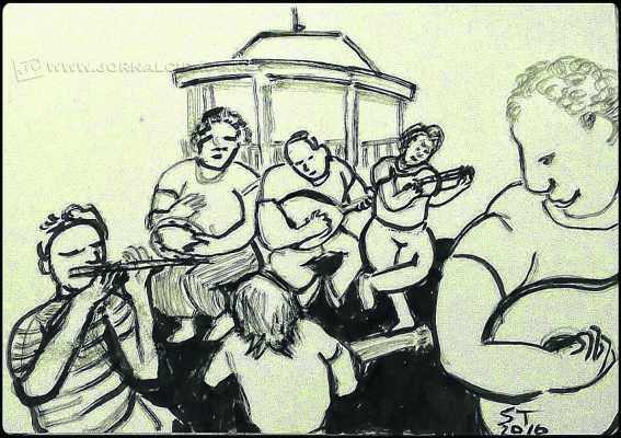 O cartaz do evento foi feito pelo artista plástico Sakae Tokumoto usando a técnica a nanquim; a roda acontece a partir das 19h30