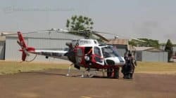 Acidente ocorreu na manhã de sexta-feira (23) e o paciente foi atendido pelo Águia da Polícia Militar