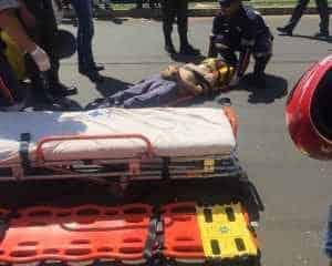 Idoso foi socorrido pela equipe do Samu