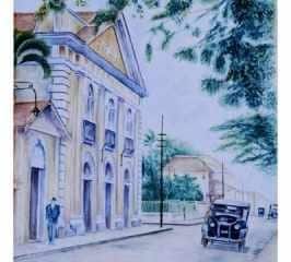 A coletânea em exposição reúne onze fotografias de quadros de artistas plásticos rio-clarenses