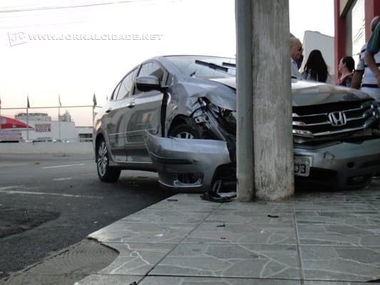 Motorista atribuiu causa do acidente ao trânsito saturado da cidade