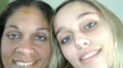 Juliana, a mãe, e Paula, filha. Ambas morreram em agosto de 2014(Foto: Reprodução/Facebook)