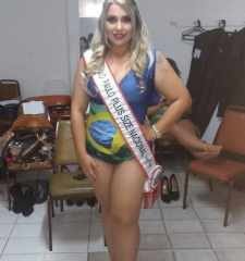Miss São Paulo, a rio-clarense Suellen de Oliveira ficou em segundo lugar