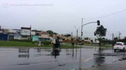 Segunda-feira amanheceu chovendo em toda cidade de Rio Claro