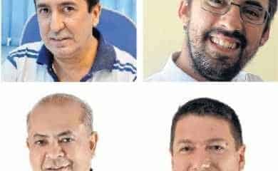 Na sequência: Japyr Pimentel, Renan Sanches, Luiz Silva e Marco Gomes