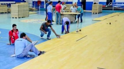 Antiga quadra que estava instalada no Ginásio Felipe Karam está no Clube de Campo de Rio Claro