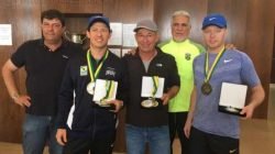 SEMPRE JUNTOS!: a primeira colocação foi conquistada por seu pai, Érico Antônio Fuzaro, que também pratica a modalidade esportiva