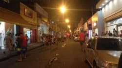 O Centro da cidade, a principal área de comércio de Rio Claro, recebeu reforço de policiamento e teve suas principais vias interditadas