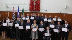 Cerimônia de diplomação dos vereadores, vice-prefeito e prefeito eleitos ocorreu no Fórum. Posse dos poderes irá acontecer na Câmara