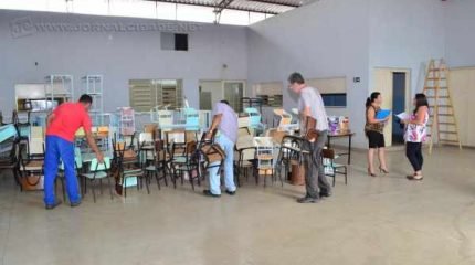 A estrutura das novas salas de aula está passando por adaptações para melhor atender as crianças.