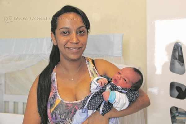 Felipe, o primeiro bebê nascido no ano de 2017 na cidade de Rio Claro
