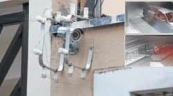 Segundo informações e imagens das câmeras, a ação é rápida e uma escada costuma ser usada pelos indivíduos; além dos equipamentos, cercas também são danificadas