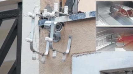 Segundo informações e imagens das câmeras, a ação é rápida e uma escada costuma ser usada pelos indivíduos; além dos equipamentos, cercas também são danificadas