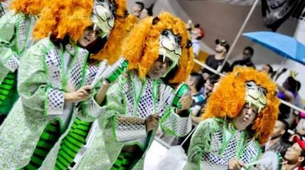 Unidos de Vila Alemã (UVA) pinta o Jardim Público de Verde e Branco nesta segunda de Carnaval