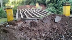 Na foto registrada pelo grupo Ecoturismo Rio Claro é possível observar como está a obra no local