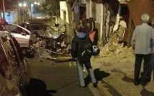 Com o impacto, além do dano material do automóvel a fachada da residência também foi danificada (Foto: Gabriel Gouvêa do grupo Rio Claro-SP)