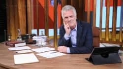 Pedro Bial no estúdio do seu novo programa na Globo. (Foto: Carol Caminha/GShow)