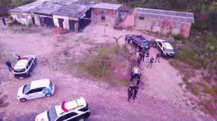 A operação movimenta a Polícia Civil de Cordeirópolis, que cedeu a imagem aérea.