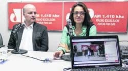 Diretor de Relações Institucionais da Aspacer, Luís Fernando Qüilici, e Symone Araújo diretora do Ministério de Minas e Energia