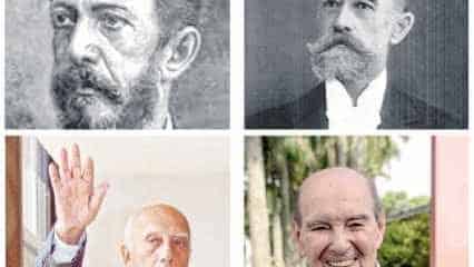 Nas fotos acima: Cerqueira César (esq.) e Alfredo Ellis (dir.). Abaixo, os ilustres Ulysses Guimarães (esq.) e José Felício Castellano (dir.)