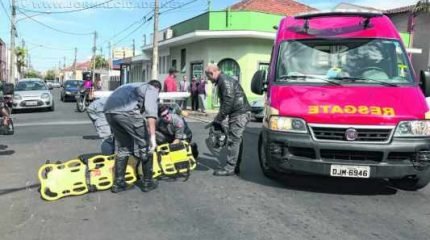 O Corpo de Bombeiros foi acionado e a equipe do resgate socorreu a vítima na tarde de segunda (10)