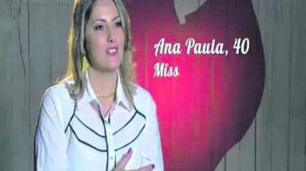 Ana Paula Barrotte participou da primeira edição do programa ‘À Primeira Vista’