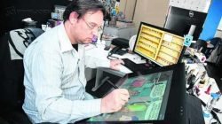 Clewerson Saremba, do projeto Arte a Bordo e criador no Estúdio Corvo, participou da produção do longa-metragem