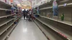 Supermercados locais já registram falta de água e alimentos