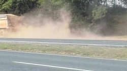 Motoristas e população do Distrito de Assistência preocupam-se com a poeira na Rodovia SP-127