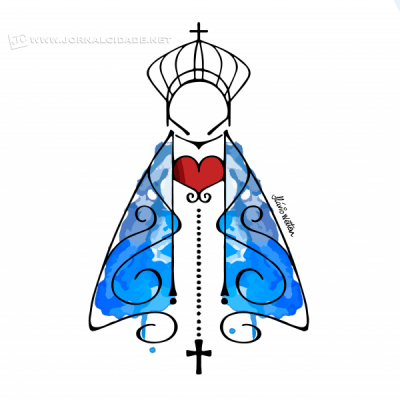 O ilustrador Flávio Wetten é o autor da ilustração especial de Nossa Senhora Aparecida para o Jornal Cidade, neste dia de celebração.