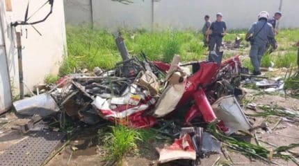 Quatro morrem em queda de helicóptero na Capital