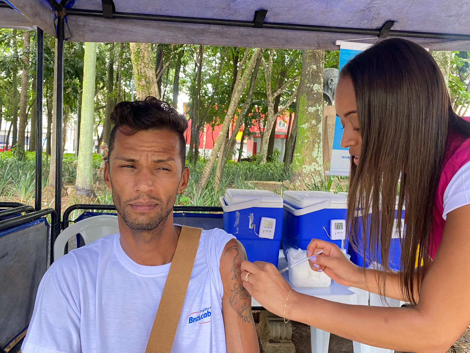Vacinação contra Covid no Jardim Público continua nesta 3ª-f e 4ª-f