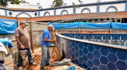 Mercado Municipal começa a ganhar cobertura no espaço multiuso