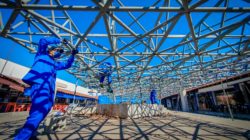 Novo espaço multiuso do Mercado Municipal está ganhando cobertura