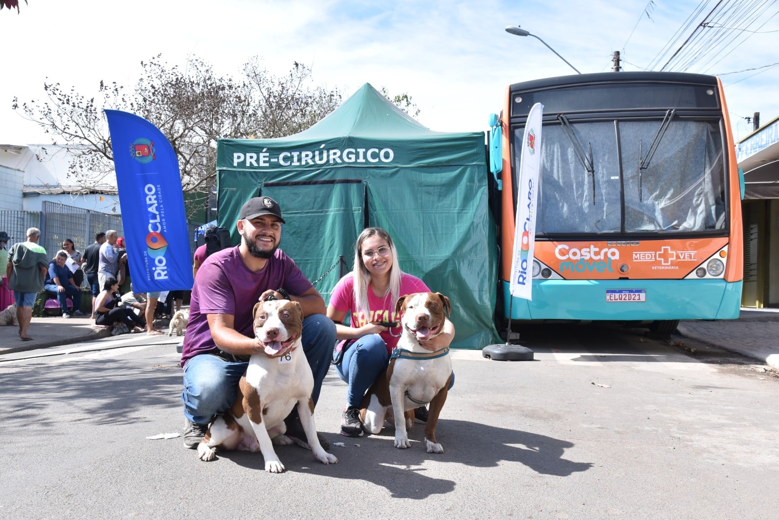 Rio Claro castrou gratuitamente 312 animais no sábado e domingo (20), atendendo 200 cães e 112 gatos, machos e fêmeas.