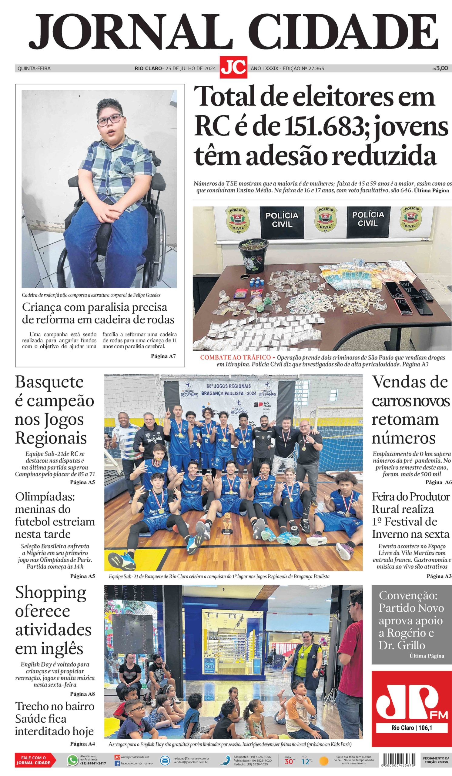 Jornal Cidade 25 De Julho De 2024 Jornal Cidade Rc