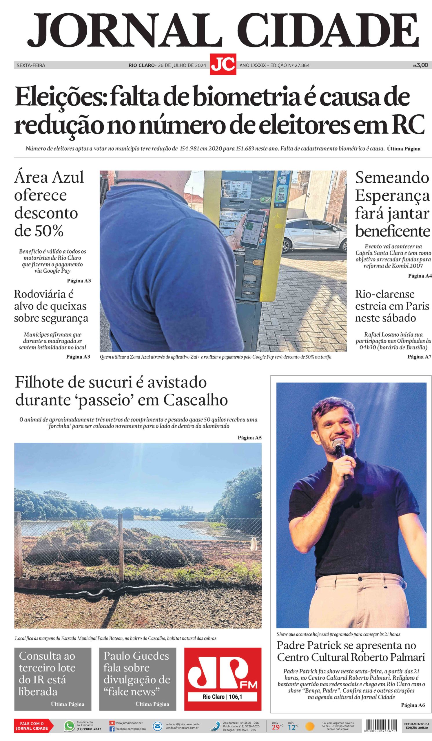 Jornal Cidade 26 De Julho De 2024 Jornal Cidade Rc