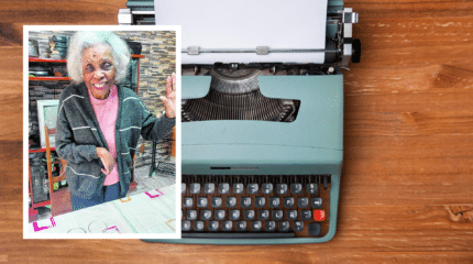 Dona Sylvia, mestra da Datilografia