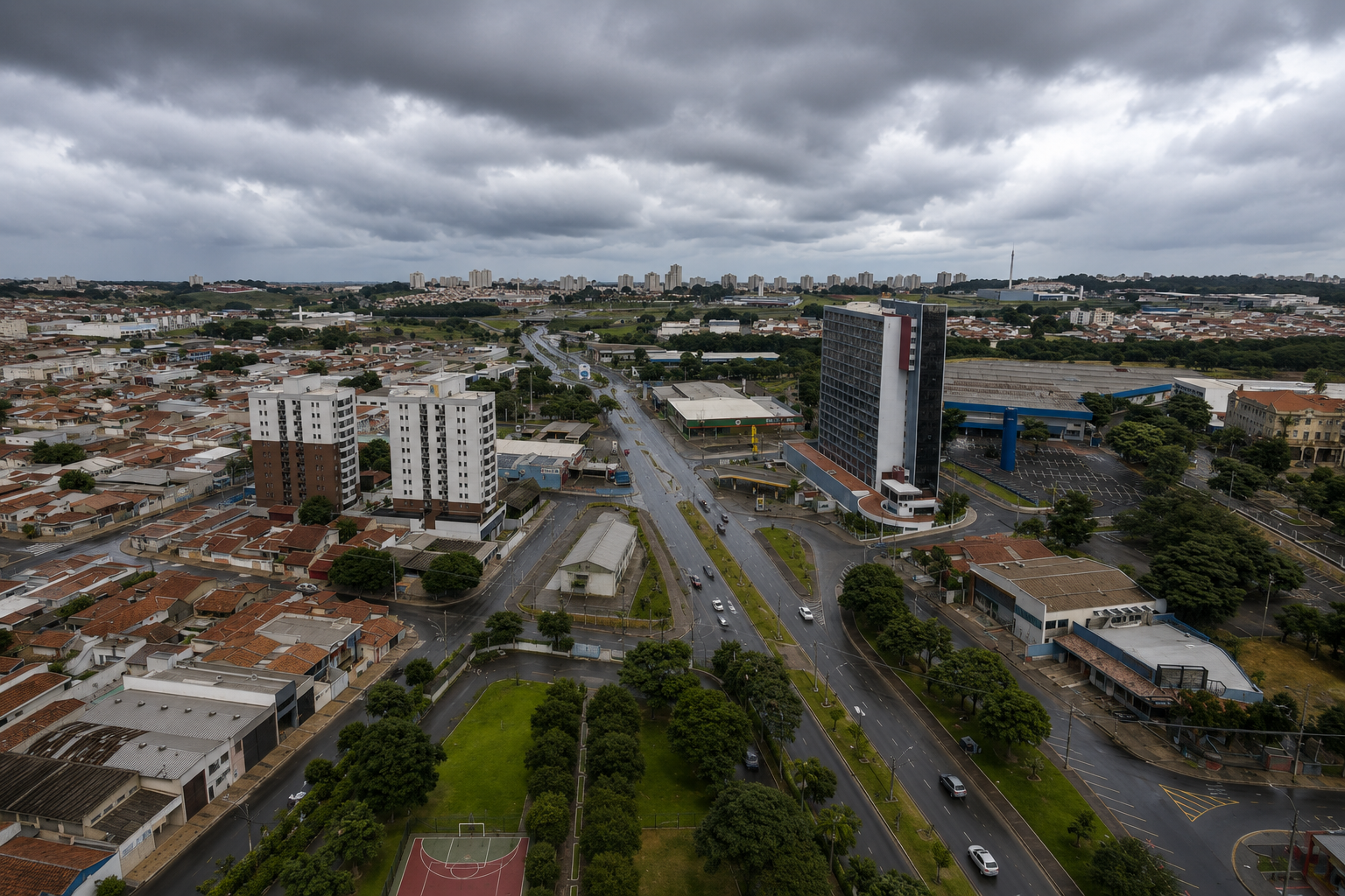 Dia chuvoso; chuvas em Rio Claro; nublado; nebulosidade