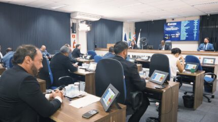 Apesar das críticas, a base governista - em maioria na Câmara Municipal - aprovou o projeto de lei do prefeito Gustavo