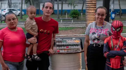 Família tem o sonho da casa própria. Foto: Mariana Rister