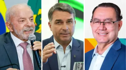 Lula, Flávio Bolsonaro e Augusto Cury aparecem nos primeiros lugares no levantamento para 1º turno