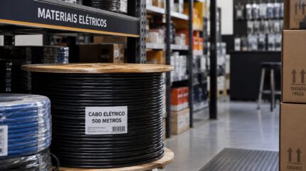 Bobina de cabo elétrico é alvo de suspeita de furto em empresa de Rio Claro