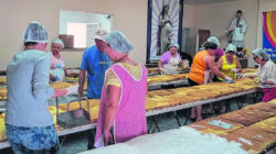 Preparação de bolo de São Judas Tadeu, evento anterior