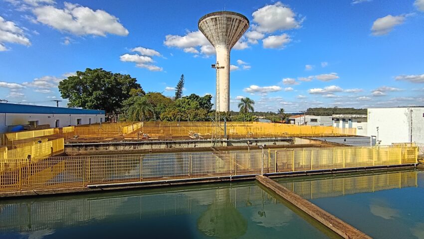 A Estação de Tratamento de Água ETA 1 fica localizada no bairro Cidade Nova. Foto: Divulgação/DAAE