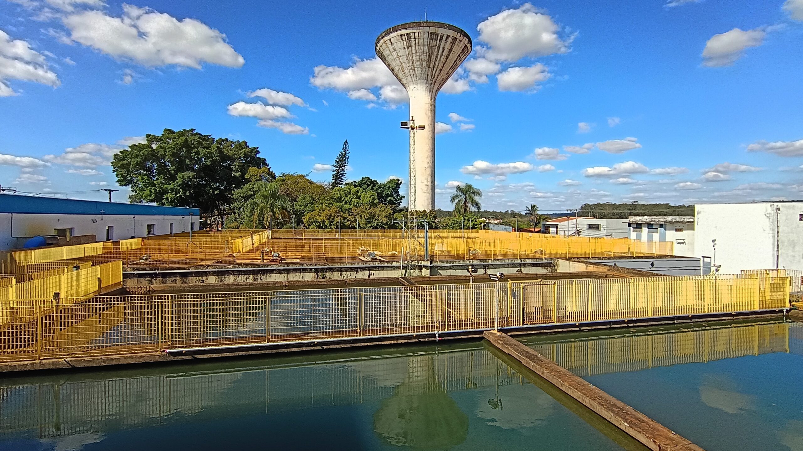 A Estação de Tratamento de Água ETA 1 fica localizada no bairro Cidade Nova. Foto: Divulgação/DAAE