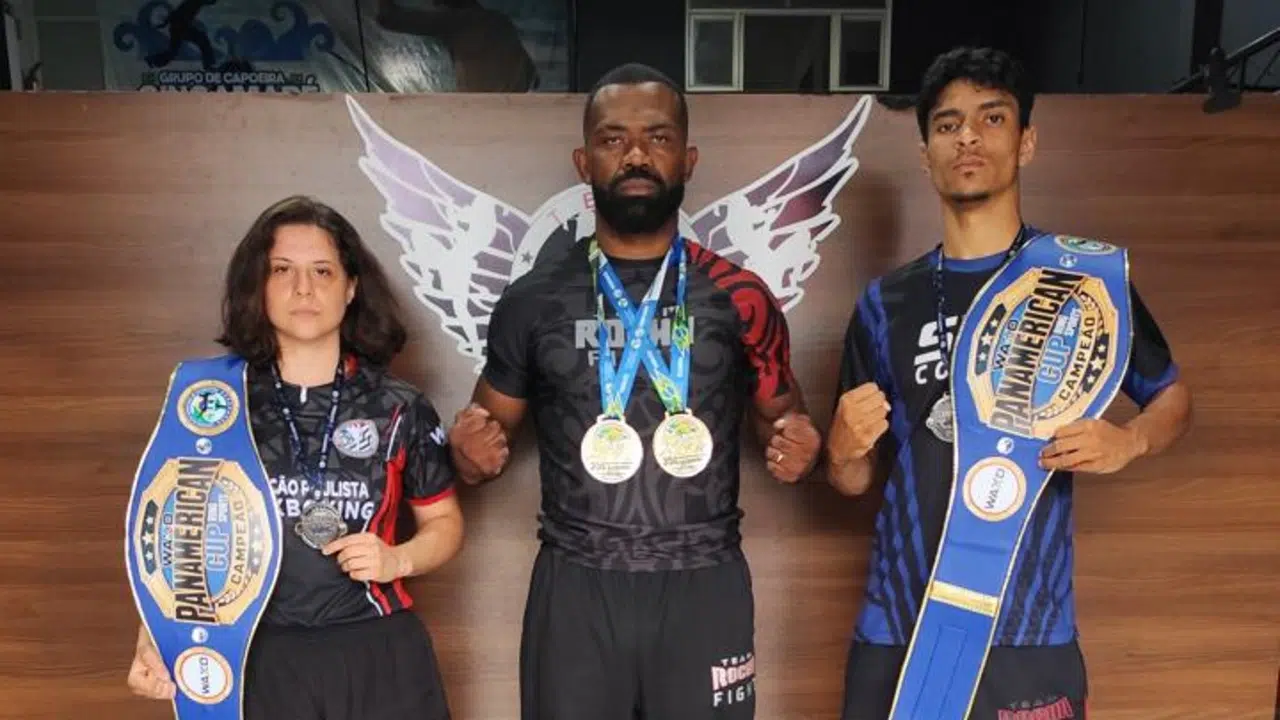 Atletas de Rio Claro conquistam títulos no Pan-Americano de Kickboxing realizado em Vitória, no Espírito Santo